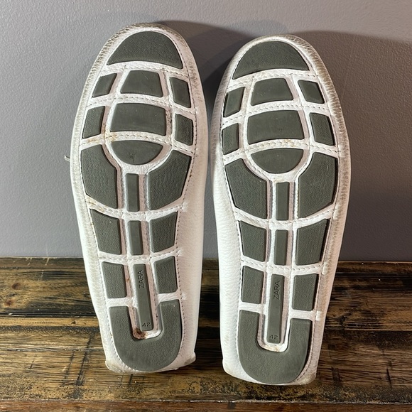 Zara men white boat shoes leather size 9 made in Portugal - Picture 5 of 17